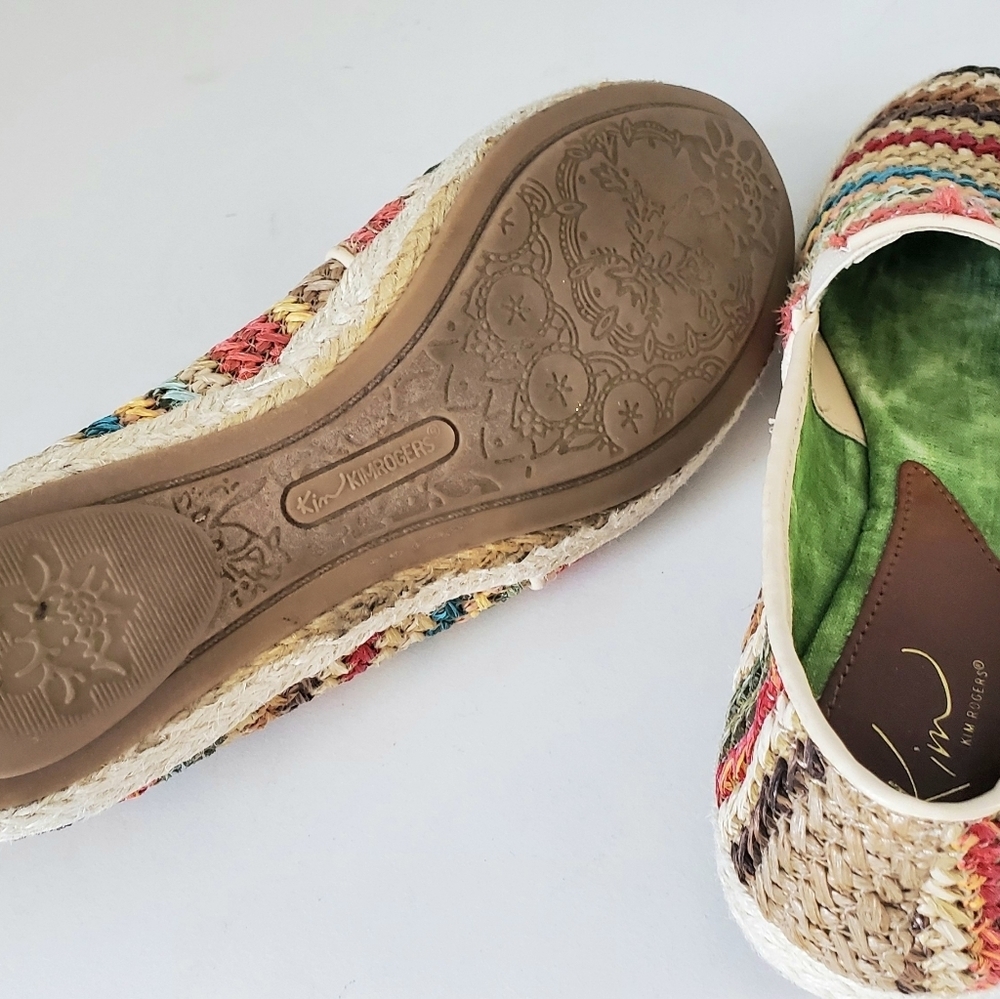 Kim Rogers Multi Colored Woven Stripe Shoes/Flats - Picture 4 of 4
